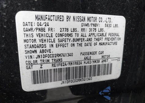 2024 Nissan Ariya Platinum+ from USA, damaged, VIN JN1DF0CD2RM741340